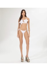 Calcinha Lacinho Rolotê Liso Blossom Branco