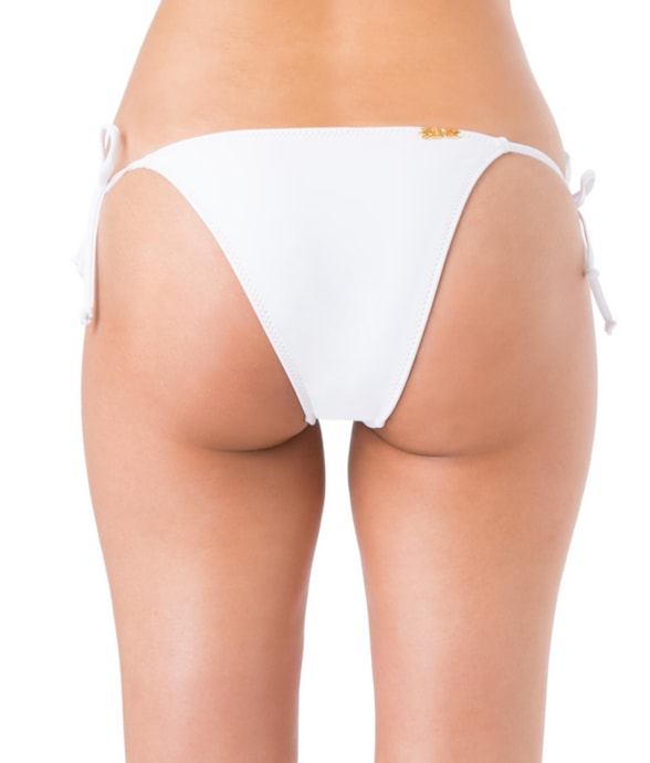 Calcinha Lacinho Rolotê Liso Branco