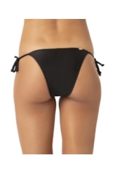 Calcinha Lacinho Rolotê Liso Preto
