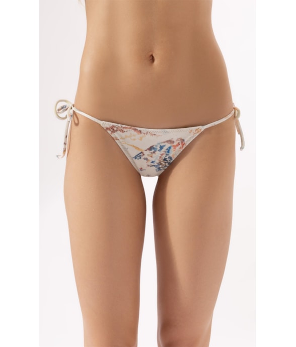 Calcinha Lacinho Rolotê Ski Off White