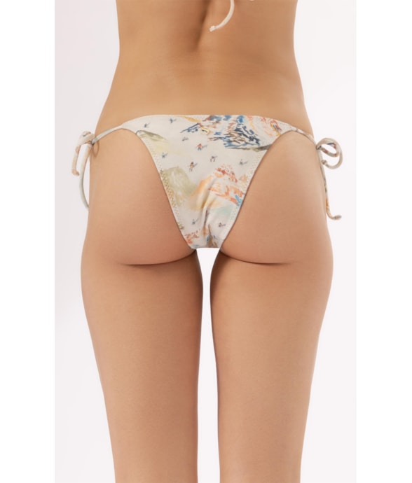 Calcinha Lacinho Rolotê Ski Off White