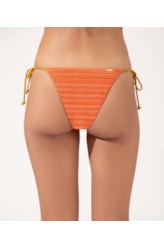 Calcinha Lacinho Rolotê Texture Laranja