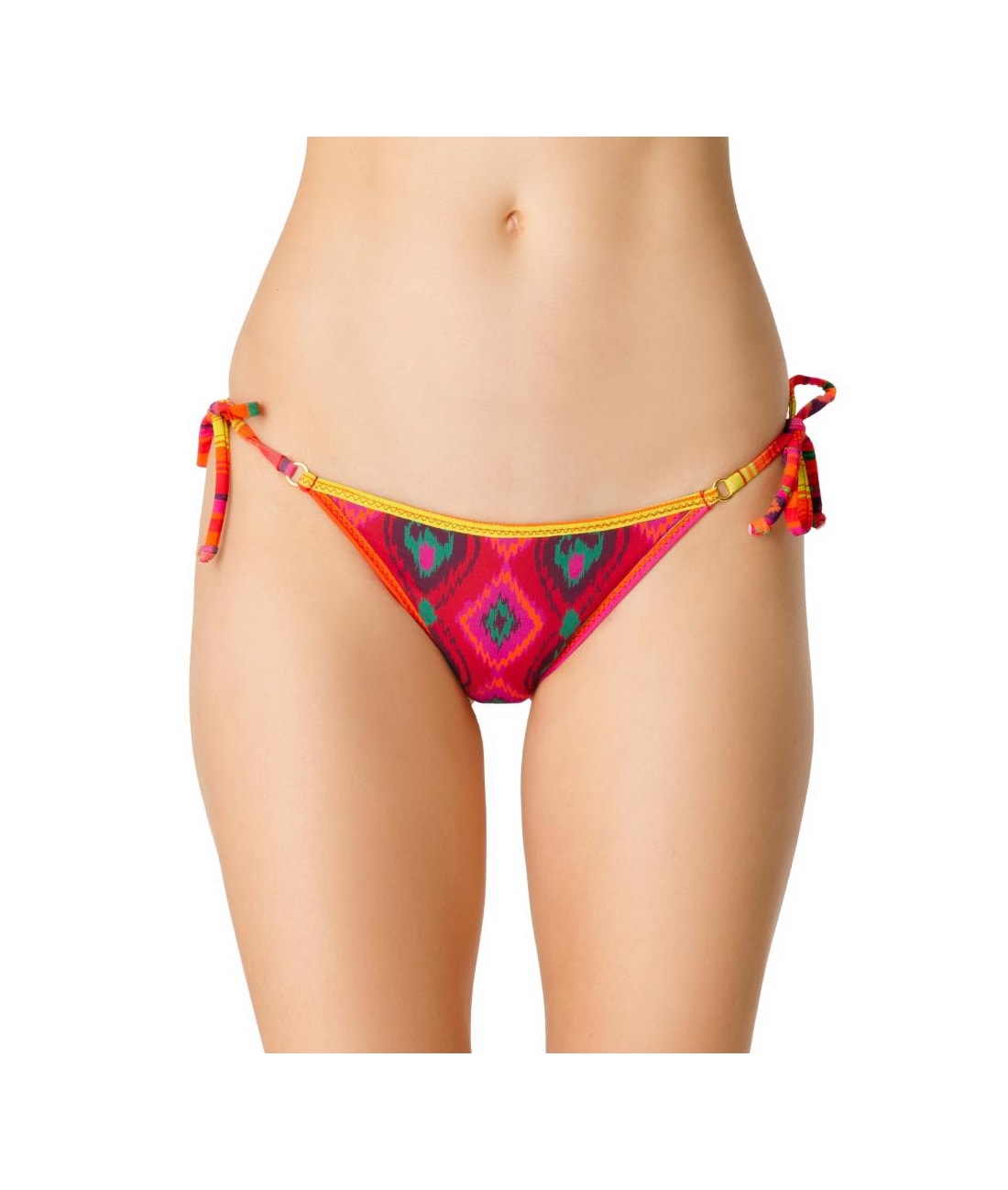 Calcinha Lacinho Vies Color Ikat Vermelho