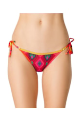 Calcinha Lacinho Vies Color Ikat Vermelho