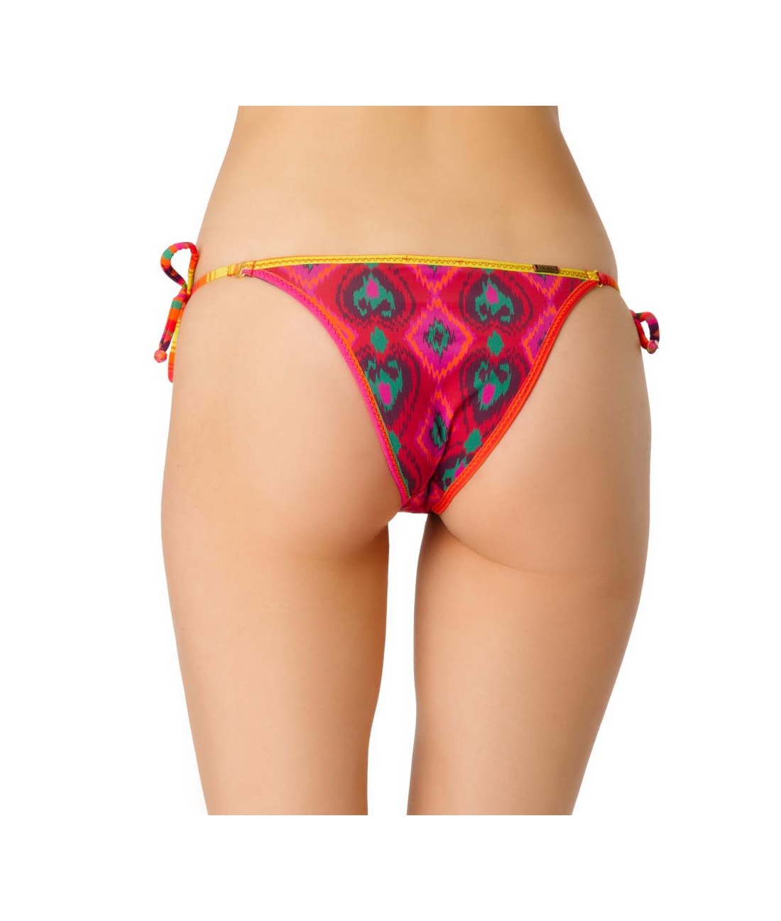 Calcinha Lacinho Vies Color Ikat Vermelho