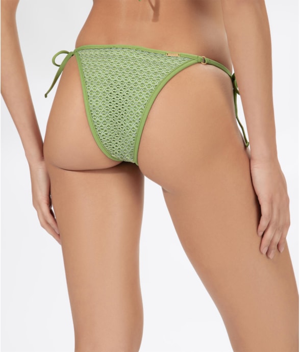 Calcinha Lacinho Viés Mesh Malibu Verde Maçã