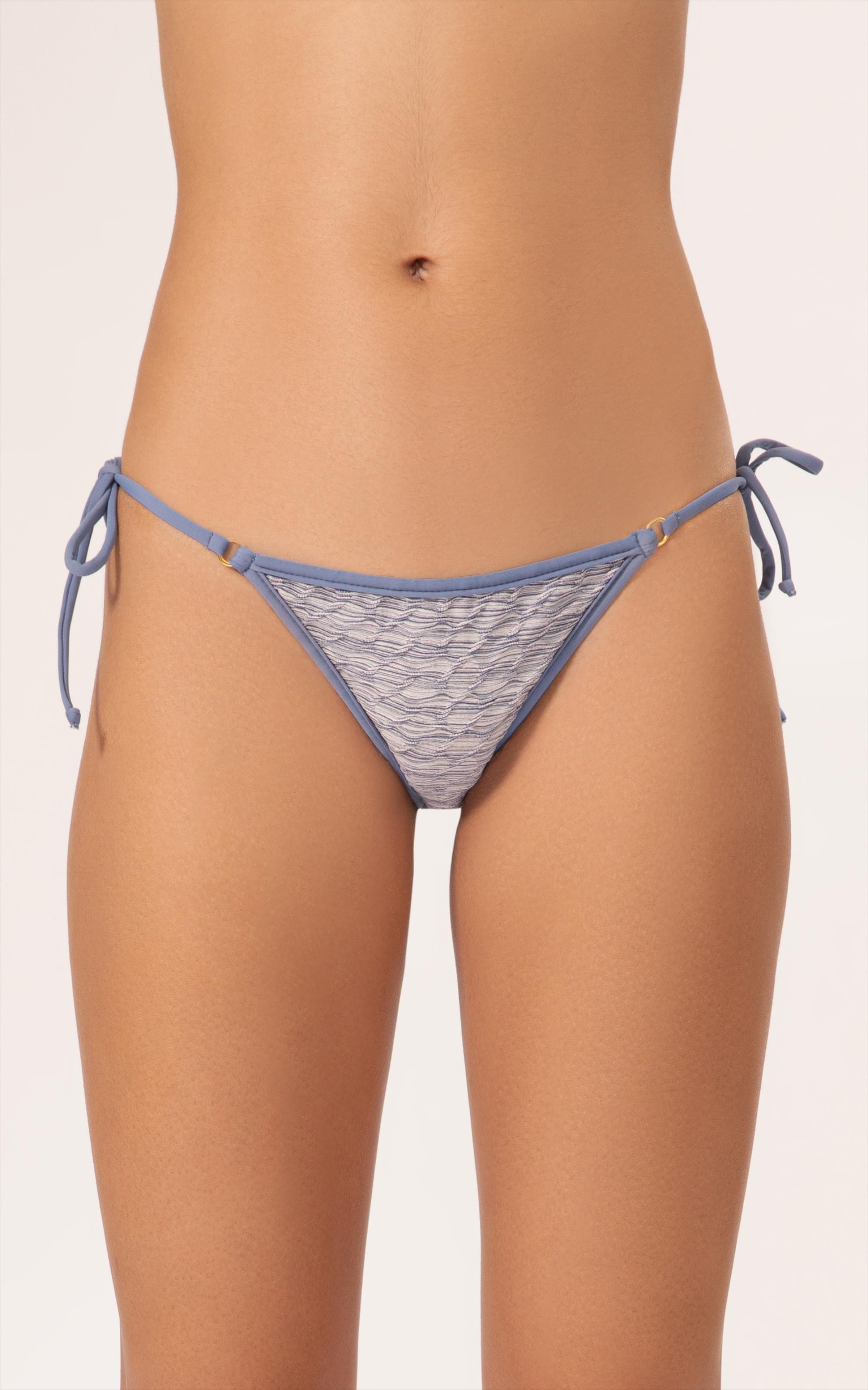 Calcinha Lacinho Viés Versi Azul Jeans Mescla