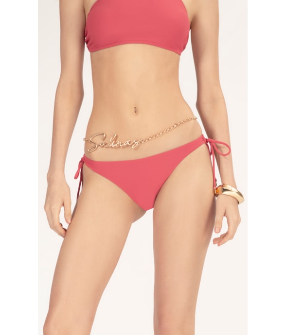 Calcinha Laco Estendido Crepe Ocean Melancia