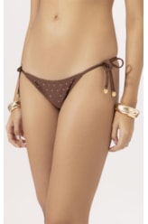 Calcinha Laço Mini Miracle Up Crystals By Swarovski Celebrate Marrom