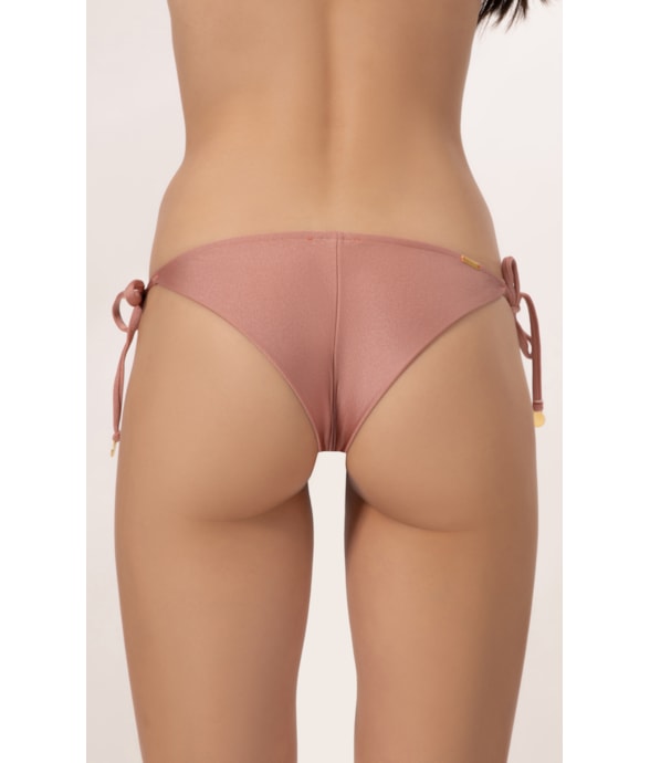 Calcinha Laço Mini Up Crystals By Swarovski Rosa Dusty