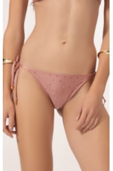 Calcinha Laço Mini Up Crystals By Swarovski Rosa Dusty