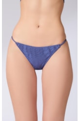 Calcinha Lateral Fina m Up Jacquard Laguna Purple Blue