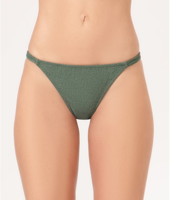 Calcinha Lateral Fina Mini Bobby Verde Militar