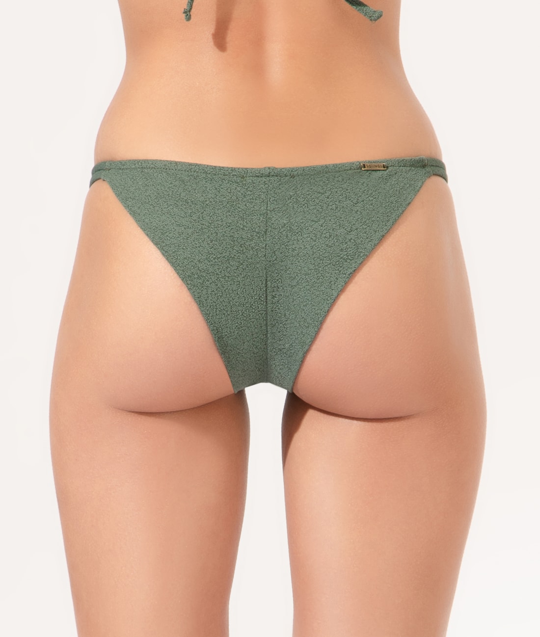 Calcinha Lateral Fina Mini Bobby Verde Militar