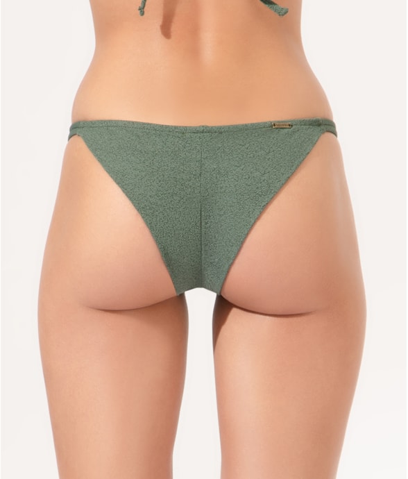 Calcinha Lateral Fina Mini Bobby Verde Militar
