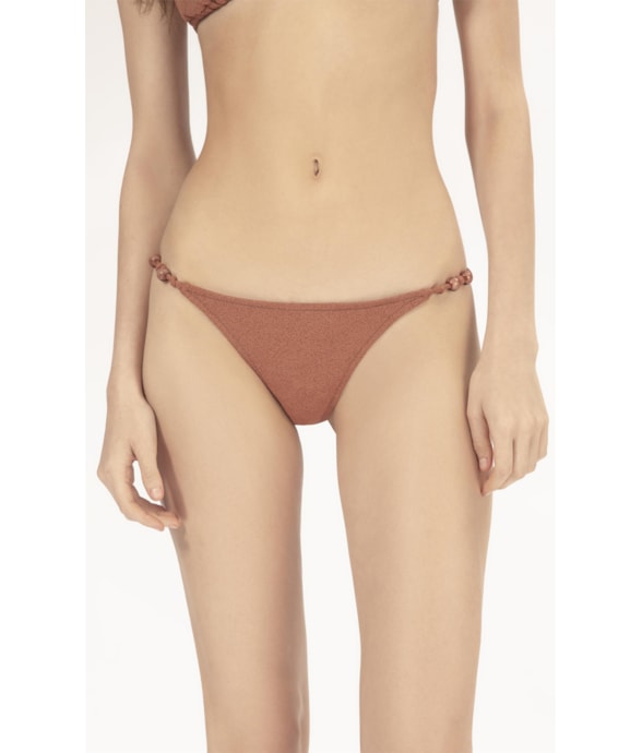 Calcinha Lateral Fina Mini Miracle Up Bobby Marrom
