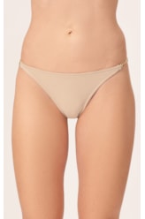 Calcinha Lateral Fina Mini Miracle Up Canelado Sculpt Areia