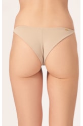Calcinha Lateral Fina Mini Miracle Up Canelado Sculpt Areia