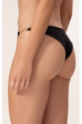 Calcinha Lateral Fina Mini Miracle Up Canelado Sculpt Preto