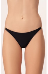 Calcinha Lateral Fina Mini Miracle Up Canelado Sculpt Preto