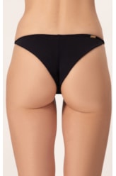 Calcinha Lateral Fina Mini Miracle Up Canelado Sculpt Preto