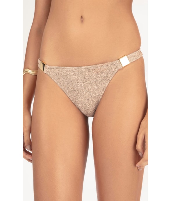 Calcinha Lateral Fina Mini Miracle Up Crepe Shine Marrom