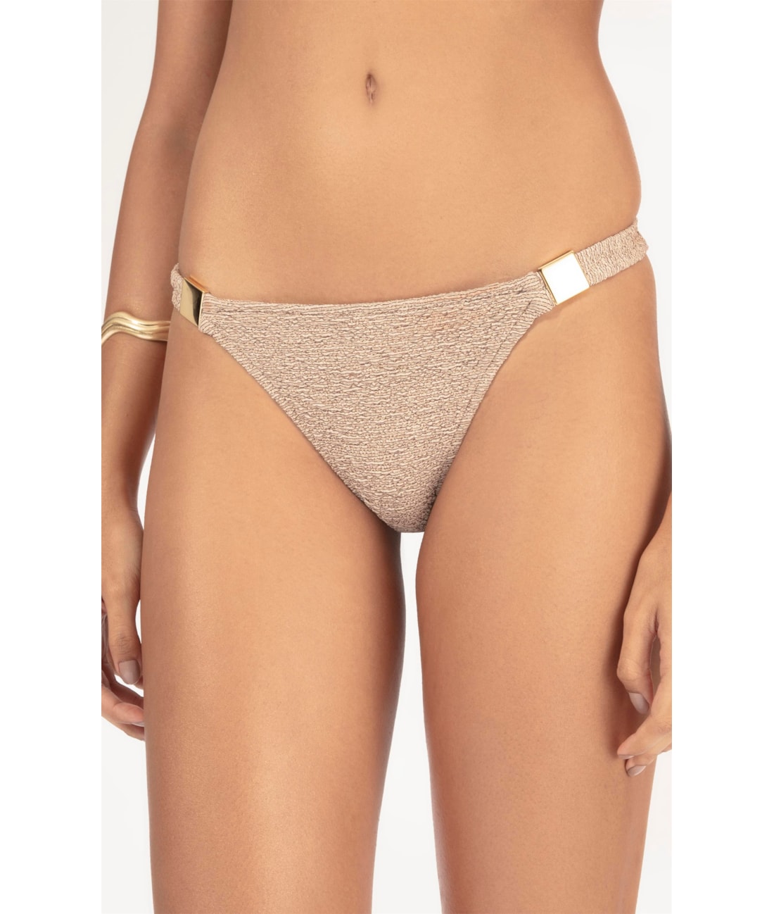 Calcinha Lateral Fina Mini Miracle Up Crepe Shine Marrom