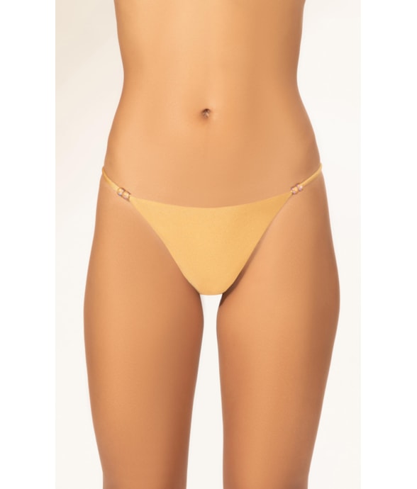 Calcinha Lateral Fina Mini Miracle Up Crystals By Swarovski Lumier Areia