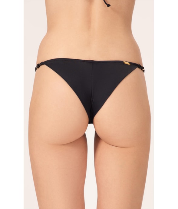 Calcinha Lateral Fina Mini Miracle Up Draping Preto