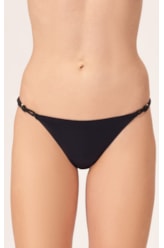 Calcinha Lateral Fina Mini Miracle Up Draping Preto