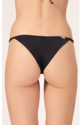 Calcinha Lateral Fina Mini Miracle Up Draping Preto