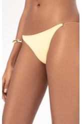 Calcinha Lateral Fina Mini Miracle Up Fluid Amarelo Manteiga
