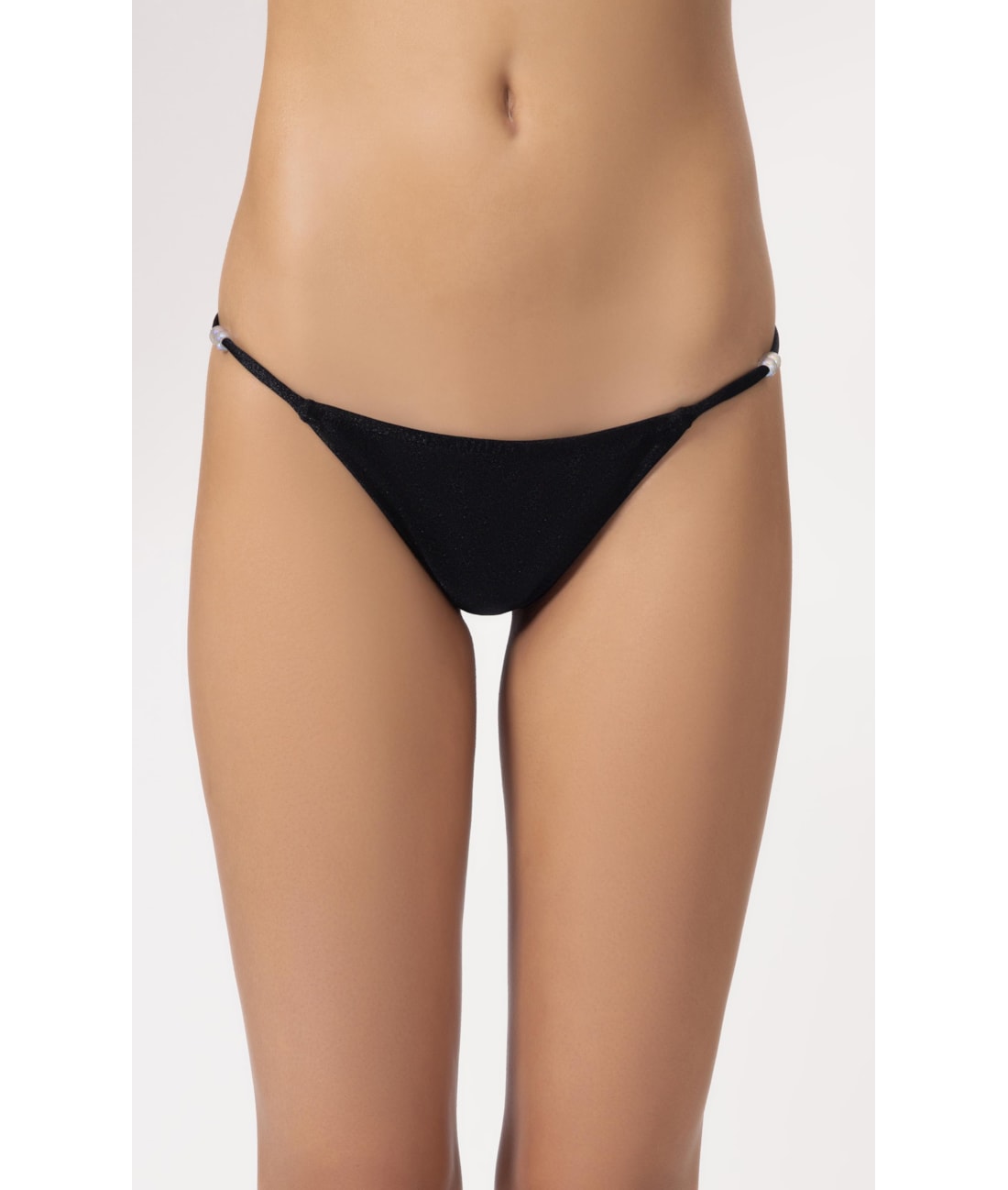 Calcinha Lateral Fina Up Crystals By Swarovski Lumier Preto