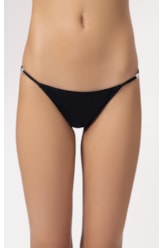 Calcinha Lateral Fina Up Crystals By Swarovski Lumier Preto