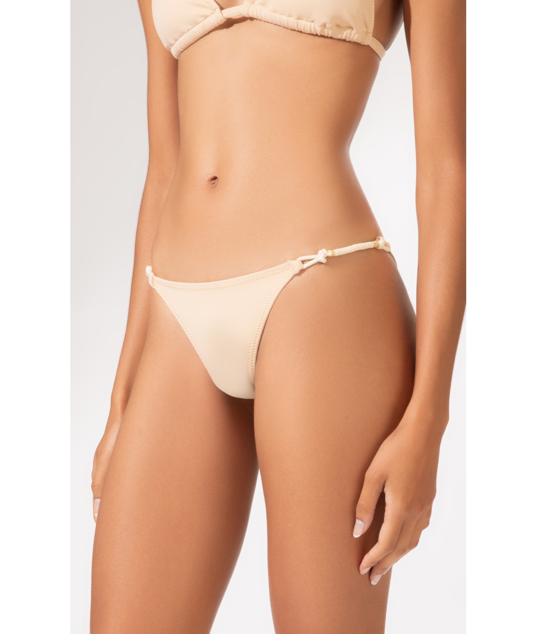 Calcinha Lateral Fininha Mini Miracle Up Gaia Bege