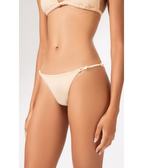 Calcinha Lateral Fininha Mini Miracle Up Gaia Bege