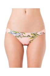 Calcinha Lateral Franzida Aloha Rosa
