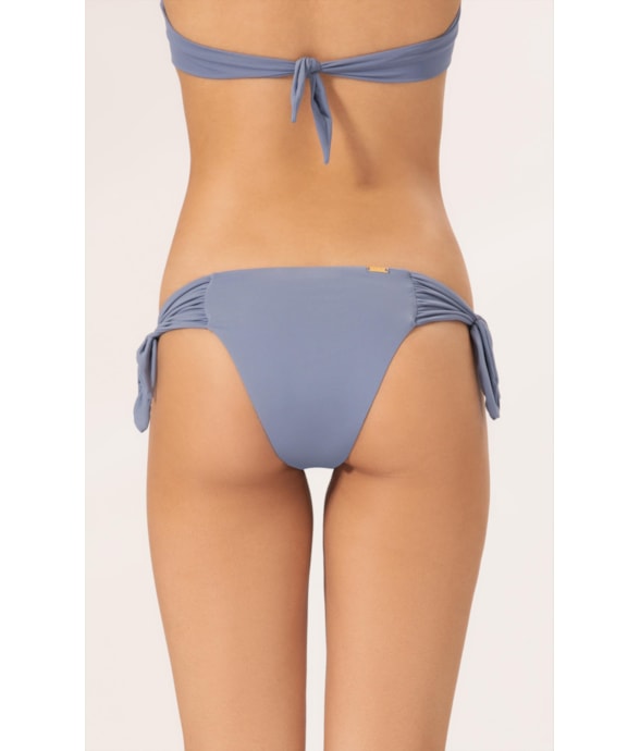 Calcinha Lenço Franzida Clássicos Azul Seco