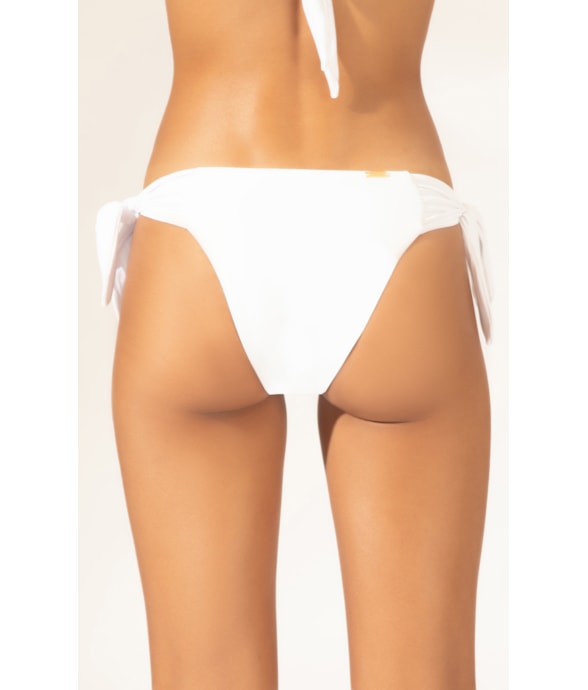 Calcinha Lenço Franzida Clássicos Branco
