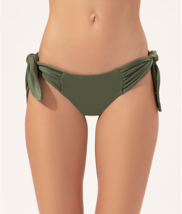 Calcinha Lenço Franzida Clássicos Verde Militar