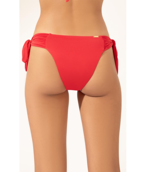 Calcinha Lenço Franzida Clássicos Vermelho