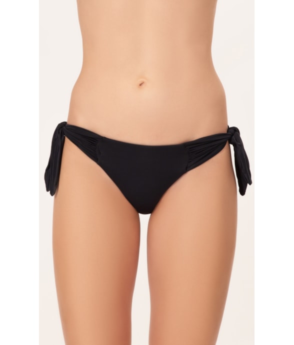 Calcinha Lenço Franzida Draping Preto