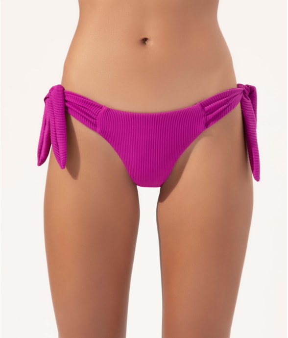 Calcinha Lenço Franzida Madras Violeta