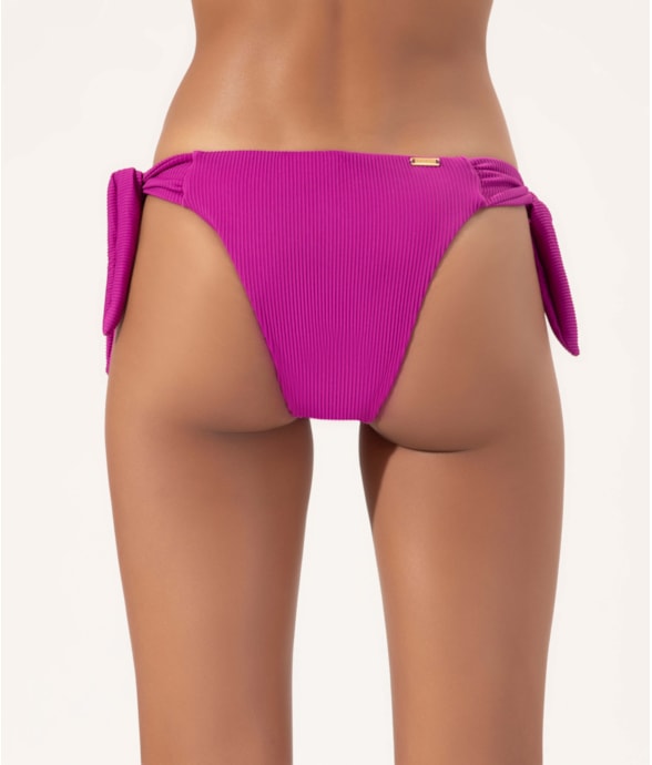 Calcinha Lenço Franzida Madras Violeta