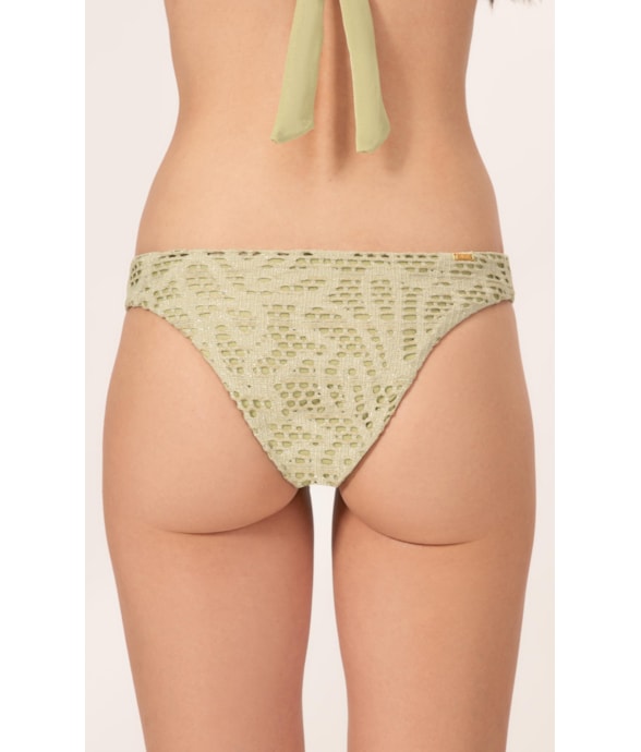 Calcinha Miracle Midi Rendado Lux Verde Agua