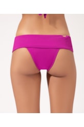 Calcinha Pala Larga Viés Madras Violeta