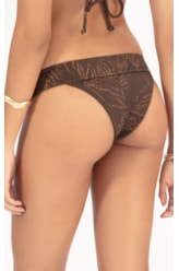 Calcinha Pala Miracle Jacquard Foliage Cafe