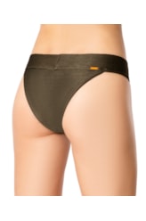 Calcinha Pala Miracle Jacquard Verde Militar