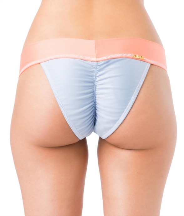Calcinha Pala Miracle Liso Tricolor Azul Claro