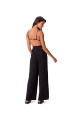 Calcinha Resort Reta Jersey Preto